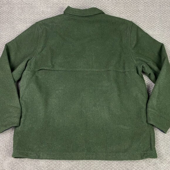 LL Bean Maine Guide Zip Front Jac-Shirt Primaloft Mens XXL Green Mackinaw Jacket - Picture 3 of 15